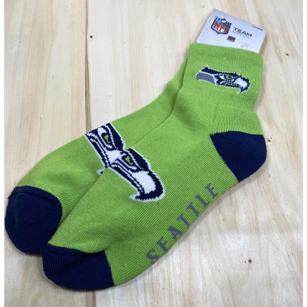 NFL‎ Football Seattle Seahawks Team Color Socks Size Large Licensed NWT